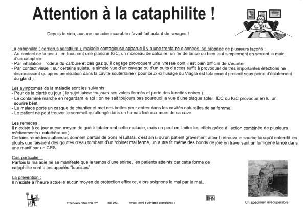 Attention à la cataphilite